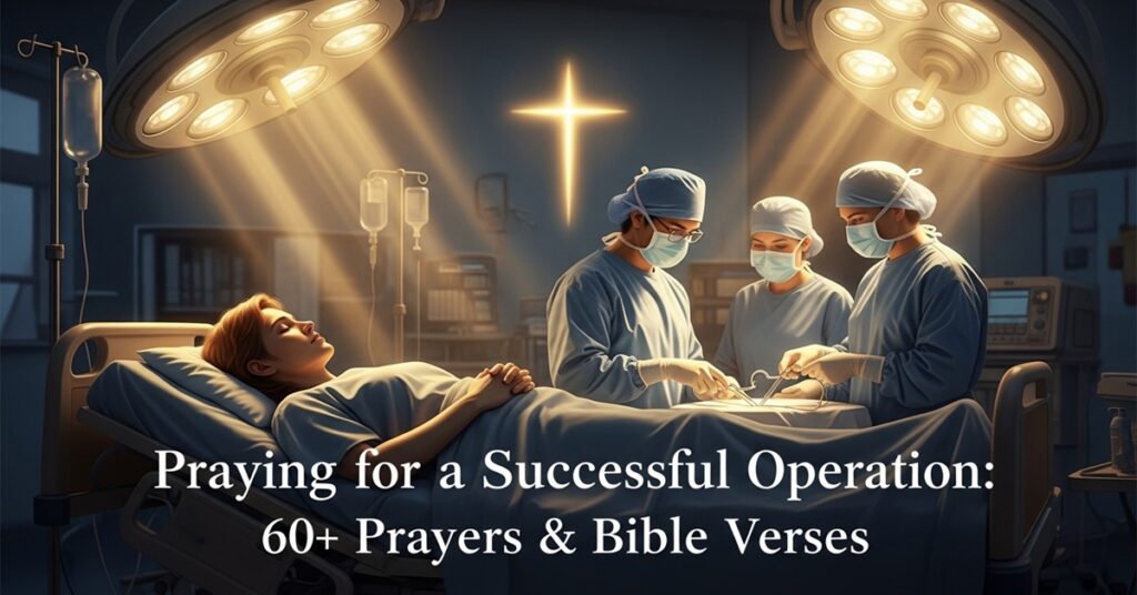 praying for a successful operation