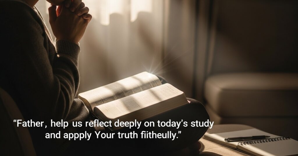 closing prayer for bible study