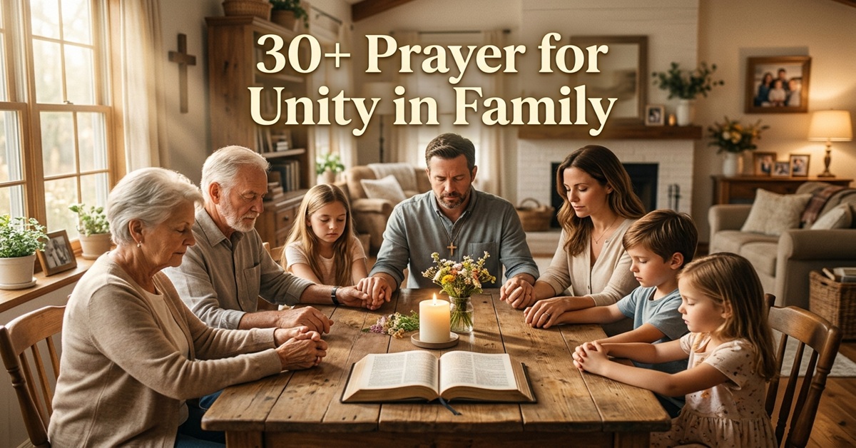 prayer for unity in family
