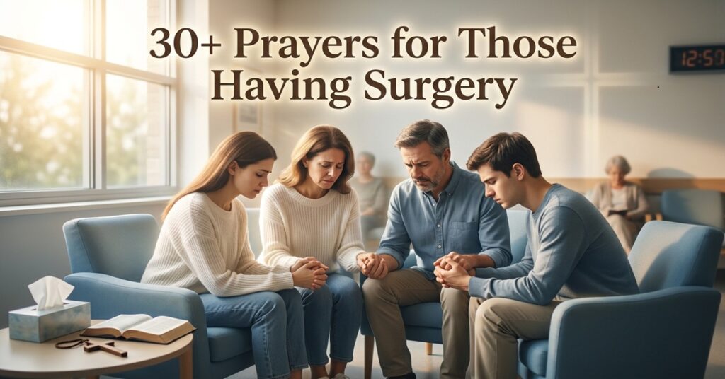 prayers for those having surgery