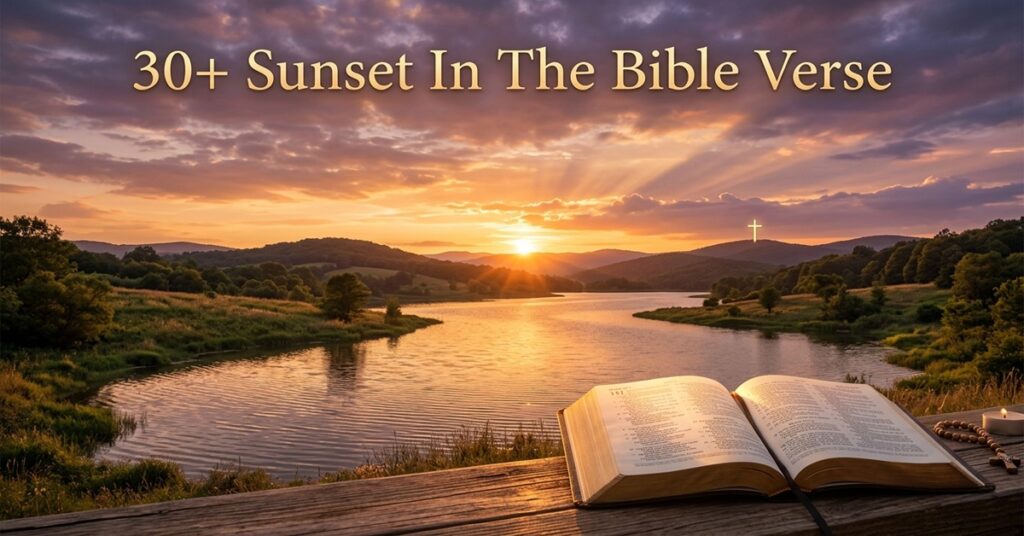 sunset in the bible verse