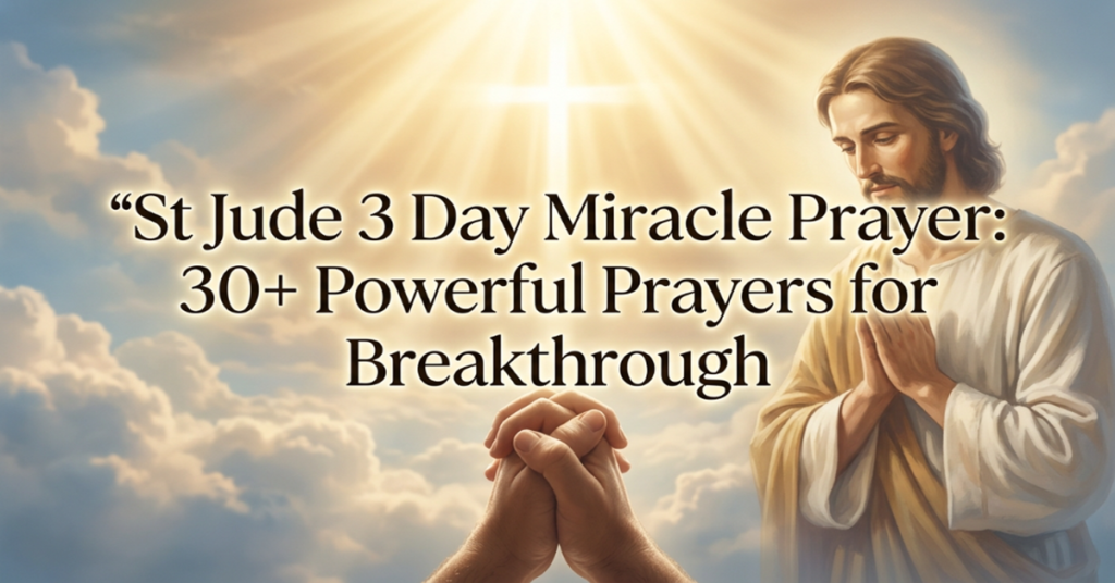 st jude 3 day miracle prayer