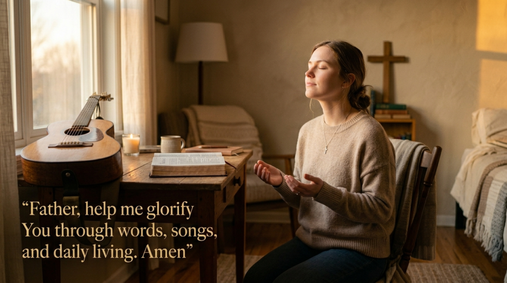 bible verse of music