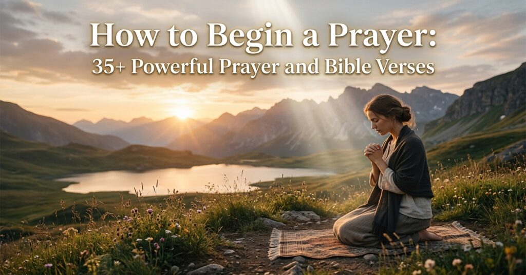 how to begin a prayer