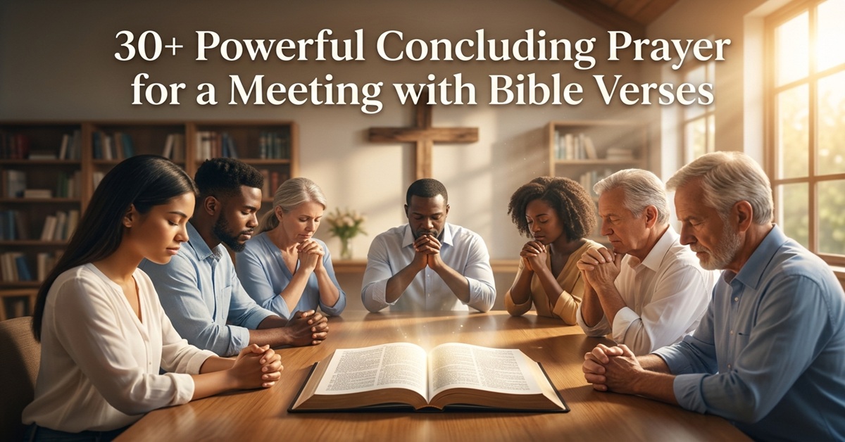 concluding prayer for a meeting