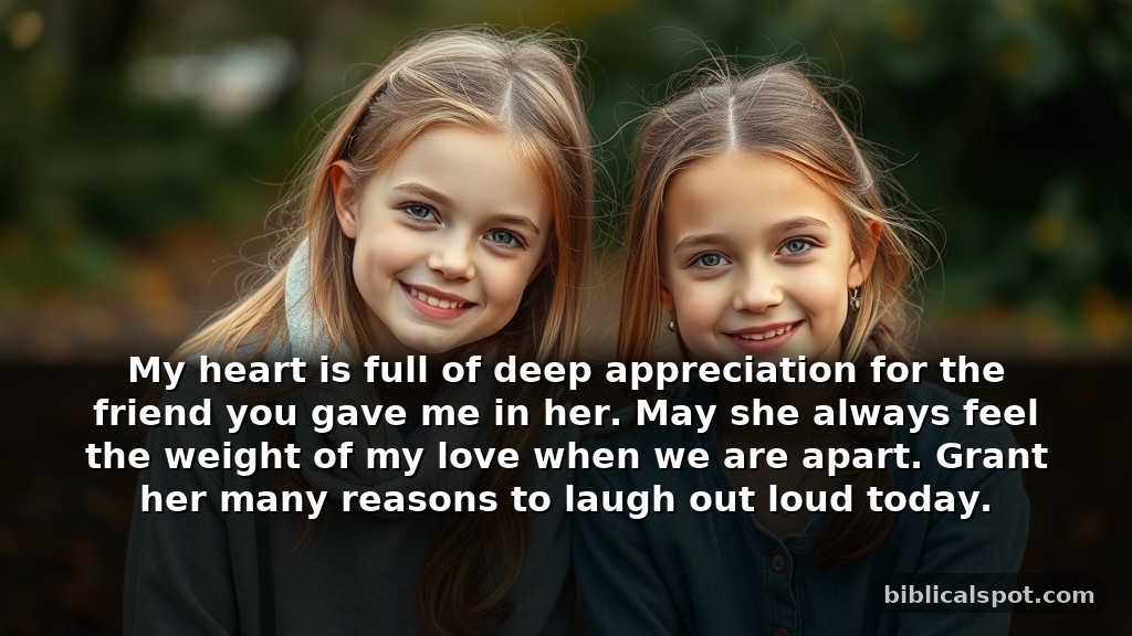 Simple prayer for my sister for expressing gratitude