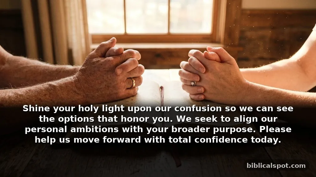 A sincere closing prayer for bible study about guidance for big decisions