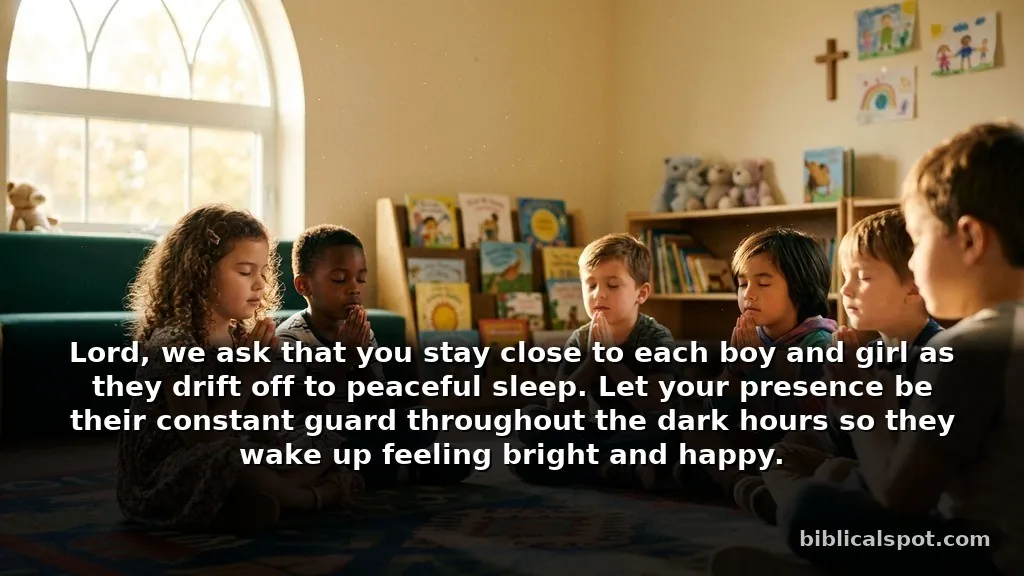 Closing prayer for bible study for kids to understand God's protection
