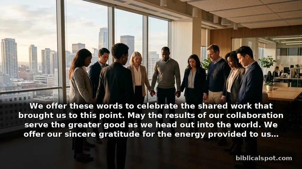 Heartfelt closing prayer for meeting about gratitude
