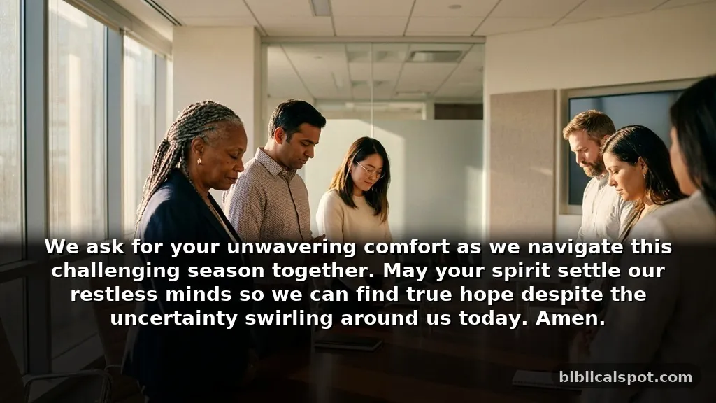 Simple closing prayer for meeting during difficult seasons