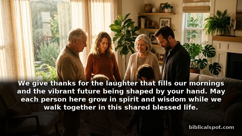 Morning prayer of praise for family growth