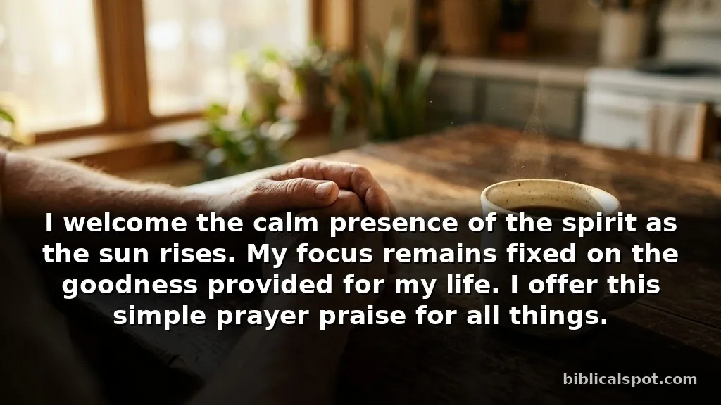 Short prayer of praise for busy mornings