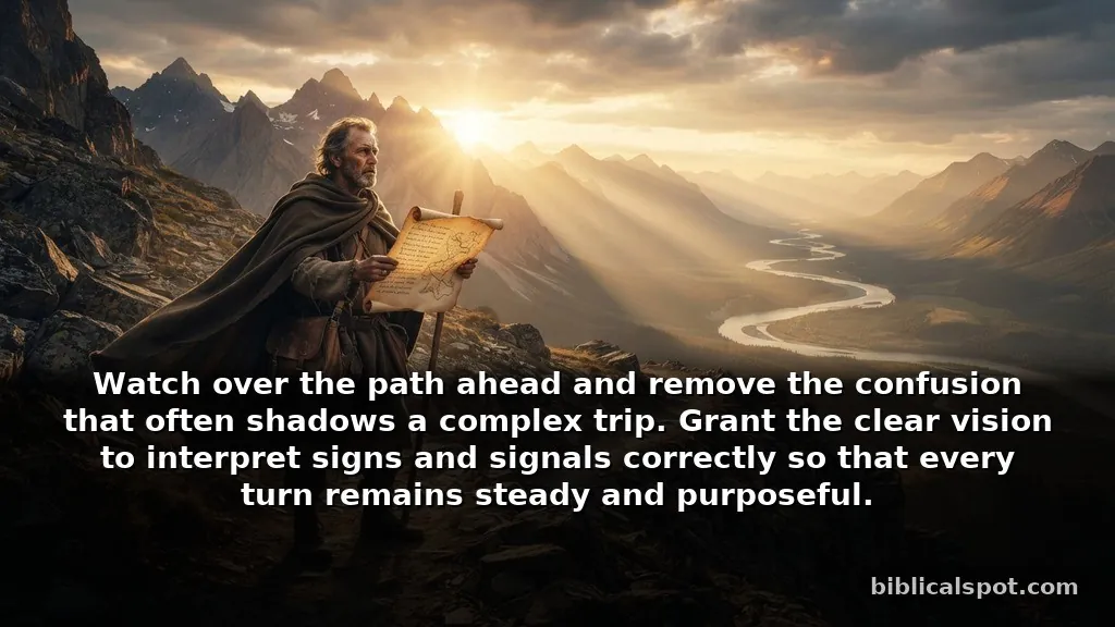 Biblical prayers about travel for guidance and wisdom